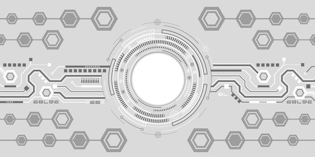 Elemento hud de fundo de tecnologia futurista