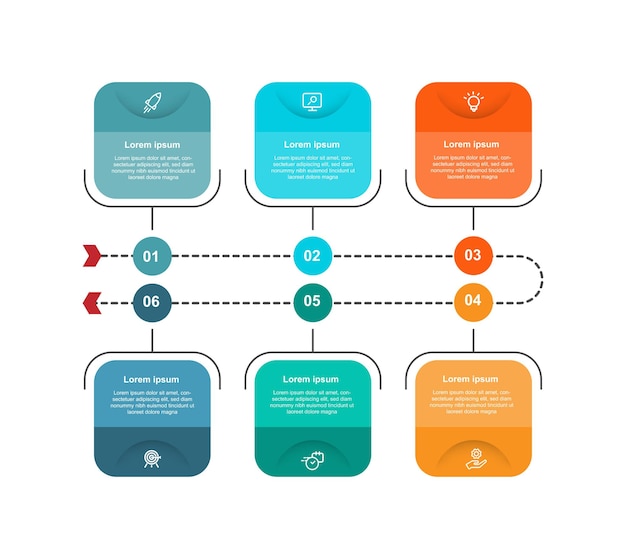 Elemento vetorial do modelo infográfico