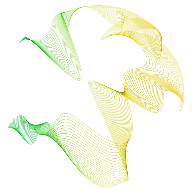 Elemento Wave Design muitas linhas paralelas forma ondulada18
