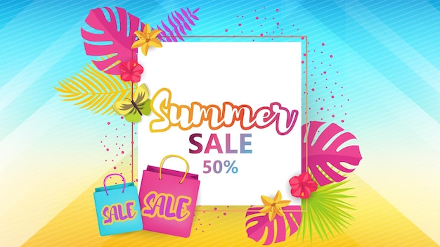 Vetor elementos coloridos do vetor de venda de verão podem ser usados para marketing