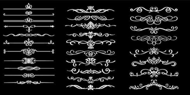 Elementos de desenho ornamental