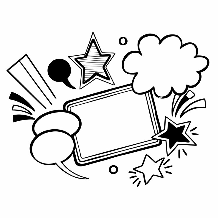Vetor elementos de design do doodle isolados em fundo branco