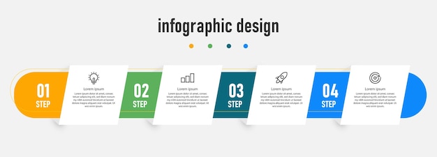 Elementos de design infográfico passo 4 design de modelo de negócios