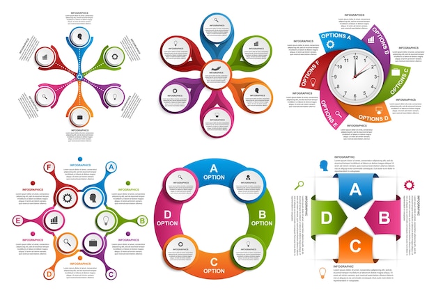 Elementos de design infográfico.