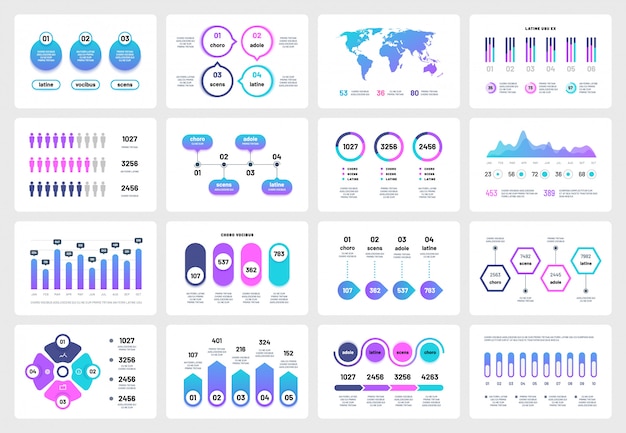 Elementos de infográfico de apresentação. gráficos gráficos cronograma do relatório corporativo. infografia multiuso de marketing de negócios