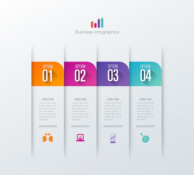 Elementos de infográfico de negócios