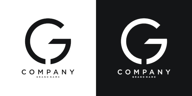 Elementos de modelo de design de ícones de logotipo de letra G Premium Vector
