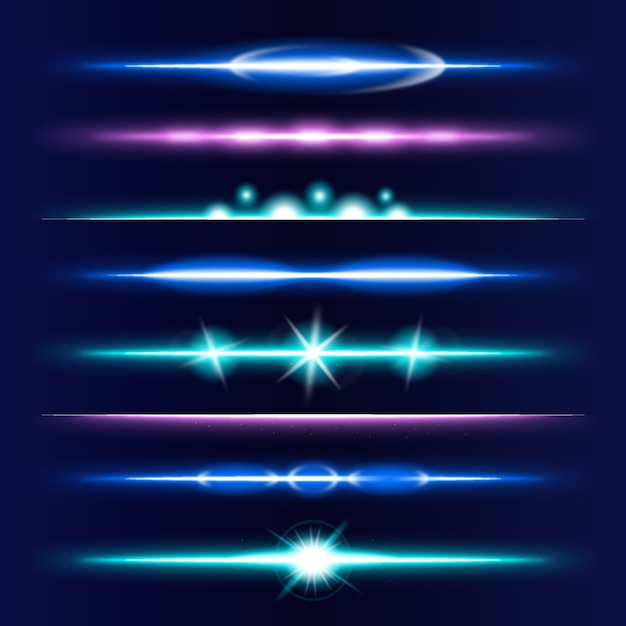 Elementos de recolha de efeitos de divisores de luzes de gradiente