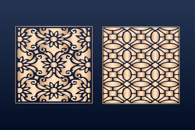 Elementos decorativos borda moldura bordas padrão arquivos de padrão islâmico dxf painel de corte a laser islâmico