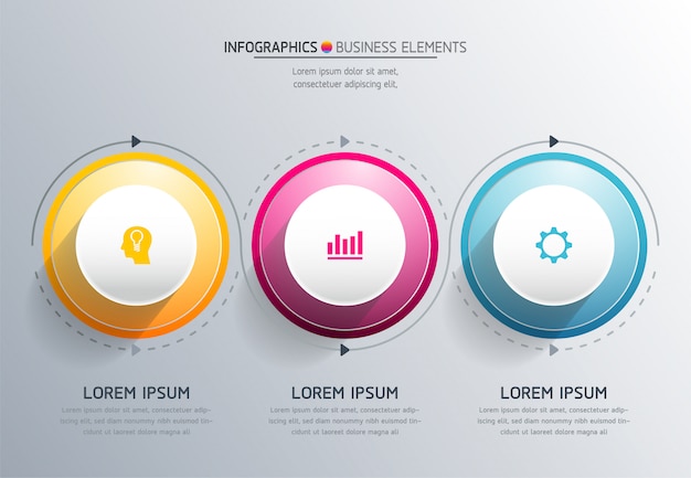 Elementos do vetor para infográfico.