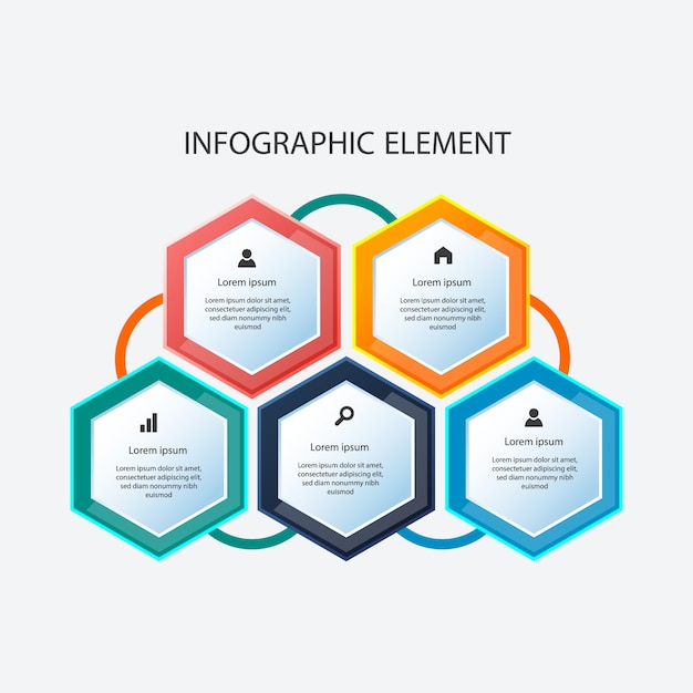 Elementos gráficos de informação. modelo colorido infográfico