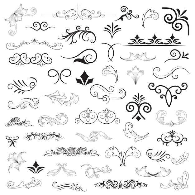 Elementos gráficos vetoriais para design elementos vetoriais elementos giratórios ilustração decorativa