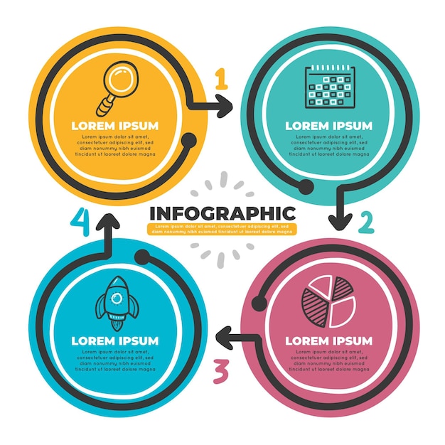 Elementos infográfico vetor livre conjunto