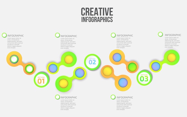 Elementos infográficos criativos