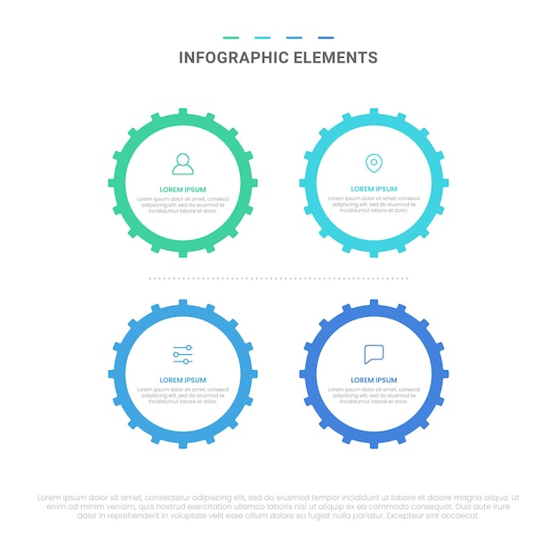 Elementos infográficos de opções de formas modernas vetoriais para negócios com design de modelo de ícones