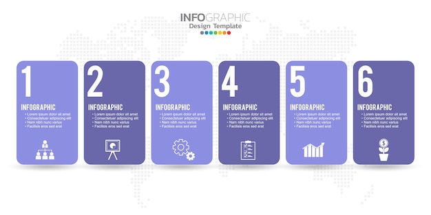 Elementos infográficos para conteúdo, diagrama, fluxograma, etapas, peças, cronograma, fluxo de trabalho, gráfico.