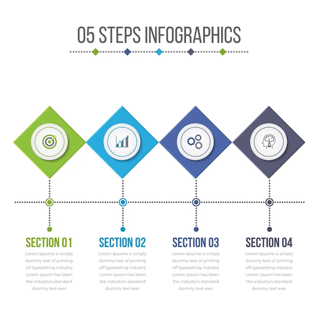 Vetor elementos modernos de infográficos de negócios