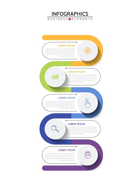 Elementos para apresentação de infográfico e gráfico