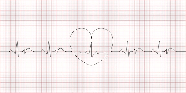 Eletrocardiograma. batimento cardiaco. símbolo de saúde médica