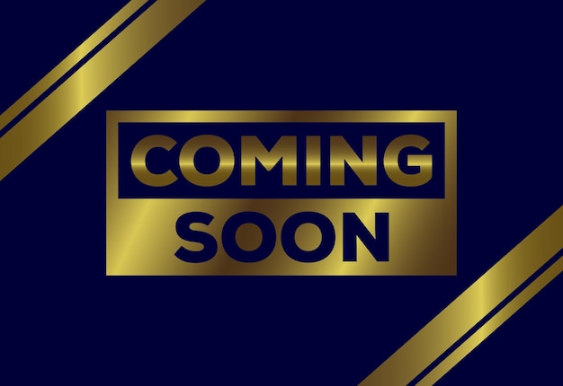 Em breve letras vetoriais Promoção ou banner de anúncio
