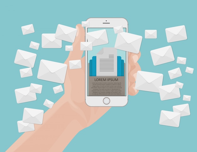 Email marketing conceito