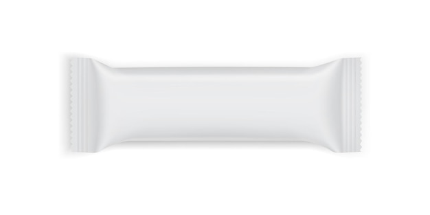 embalagem de papel branco isolada no fundo branco