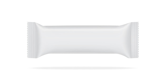 embalagem de papel branco isolada