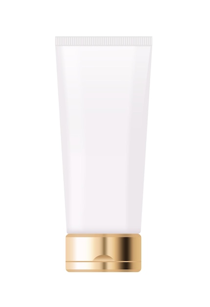 Embalagem vazia Produto cosmético em fundo branco Para Serum Cream Shampoo Toner Conditioner