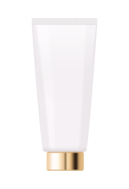 Embalagem vazia Produto cosmético em fundo branco Para Serum Cream Shampoo Toner Conditioner