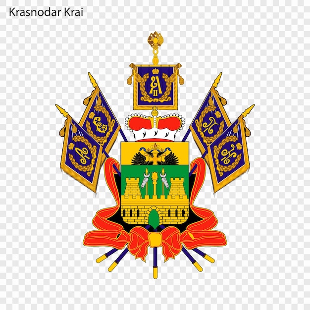 Vetor emblema da província da rússia