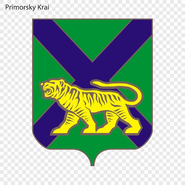 Vetor emblema da província da rússia