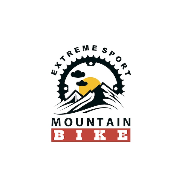 Emblema de bicicleta de montanha