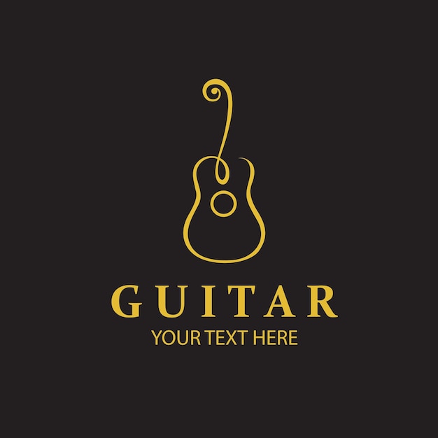 emblema de guitarra de ouro