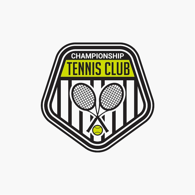 Vetor emblema do clube de tênis