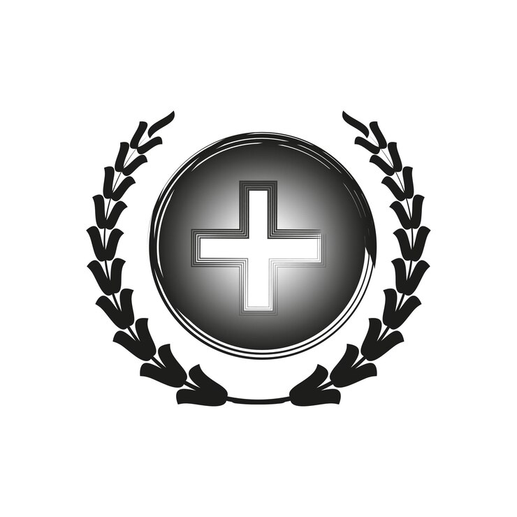 Vetor emblema médico ilustração vetorial eps 10 imagem de estoque