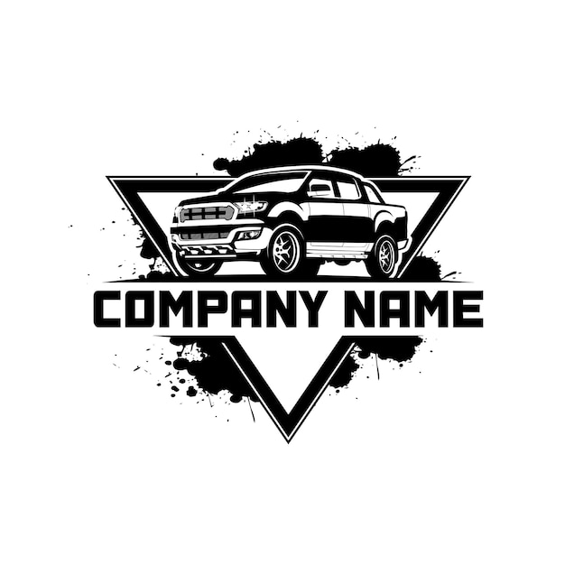 Emblema triangular logotipo do carro pickup cabine dupla