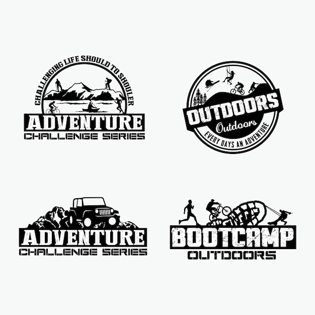 Emblemas de Aventura e Logotipo
