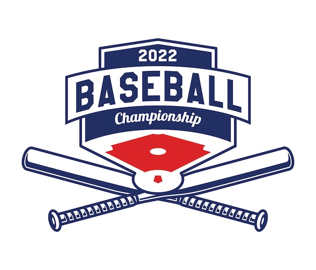 Emblemas de beisebol desenhados à mão de equipes e competições distintivo