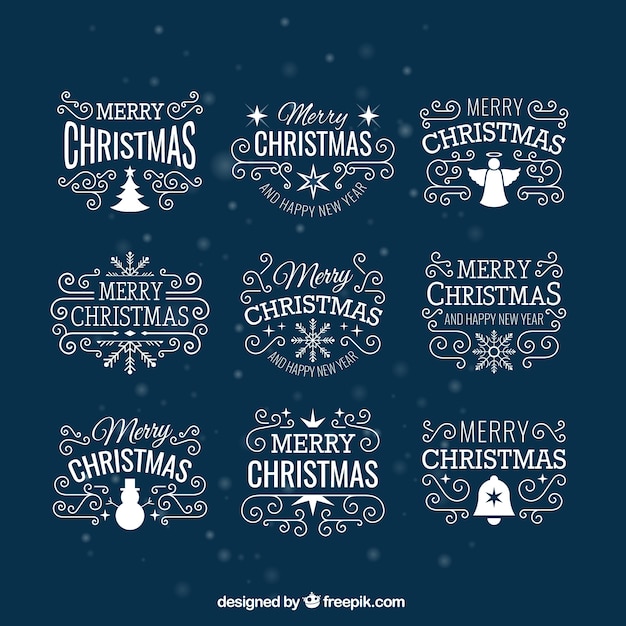 Emblemas do Natal branco