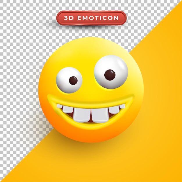 Emoji 3d com expressões bobas