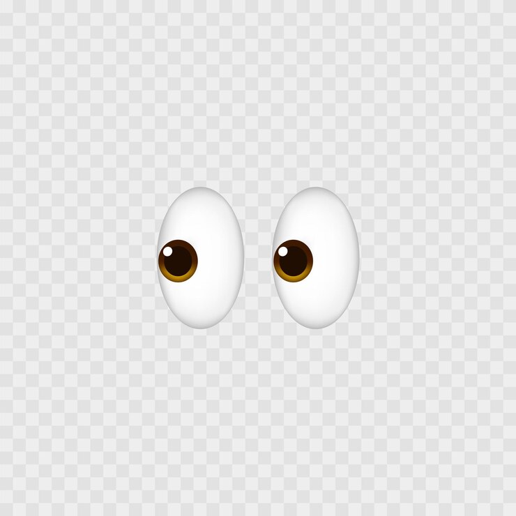 Vetor emoji de olhos isolado em branco ícone de emoji de olhos brancos vector