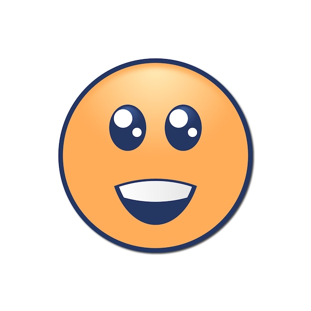 emoji feliz personagem de desenho animado emoji emoji vetor