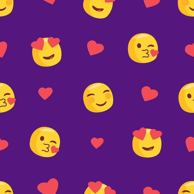 Emoji no padrão de amor
