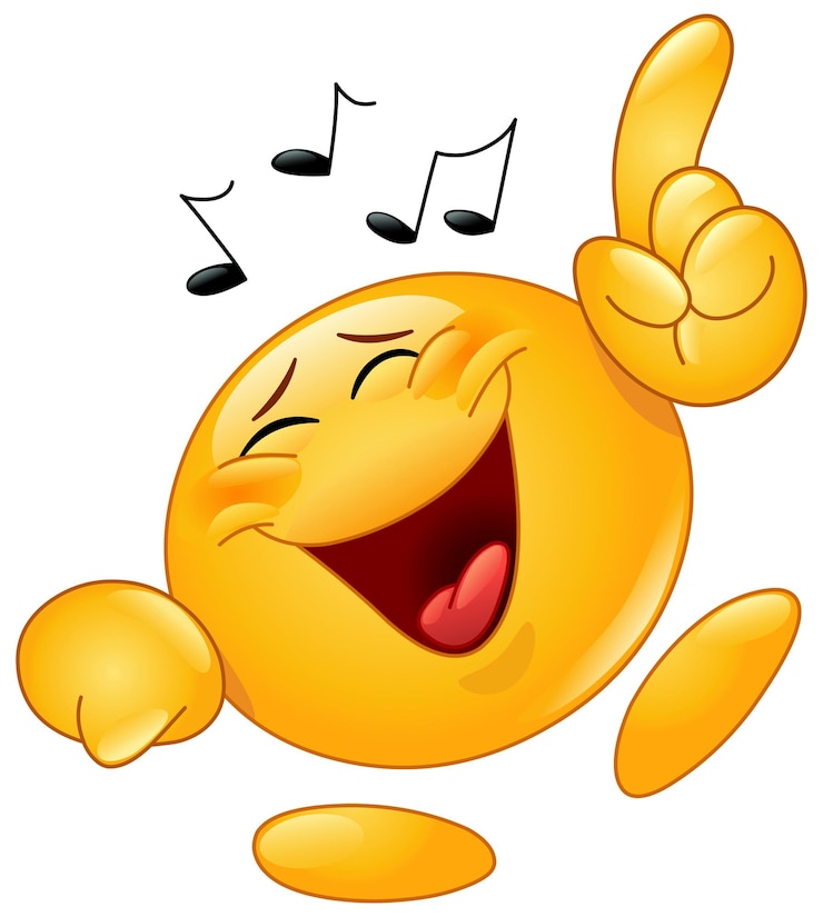Vetor emoticon de dança