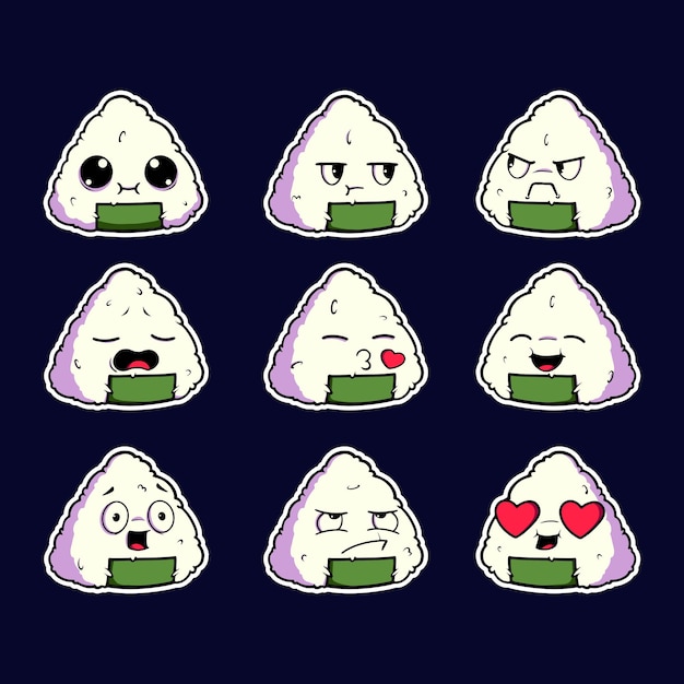 Emoticon japonês susie vetor