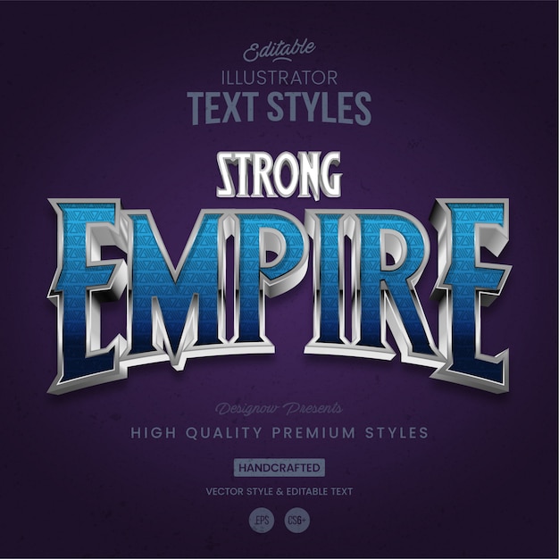 Vetor empire text style