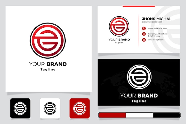 Empresa logo eg concept business