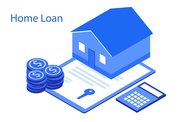 Empréstimo à habitação refinanciar imóveis e conceito de hipoteca de propriedade