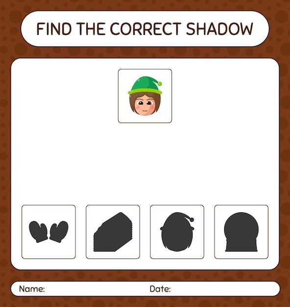 Encontre o jogo de sombras correto com namaobjek. . planilha para crianças em idade pré-escolar, planilha de atividades para crianças