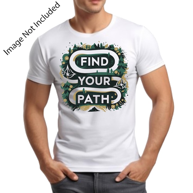 Vetor encontre o seu desenho de camiseta path
